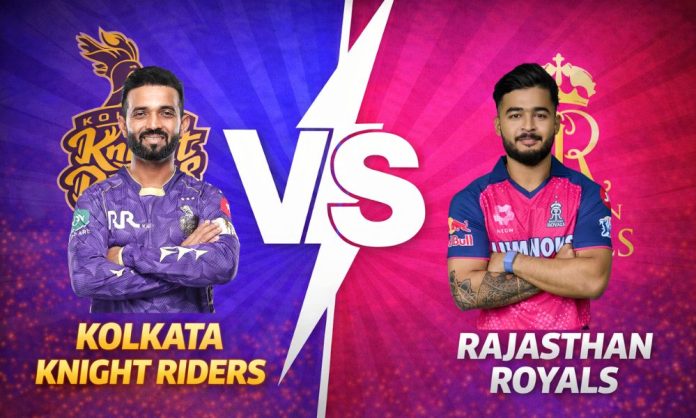 Kolkata Knight Riders VS Rajasthan Royals timeline