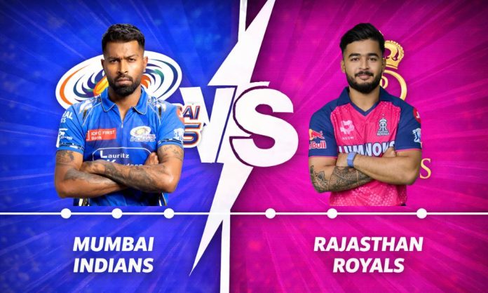 Mumbai Indians VS Rajasthan Royals timeline